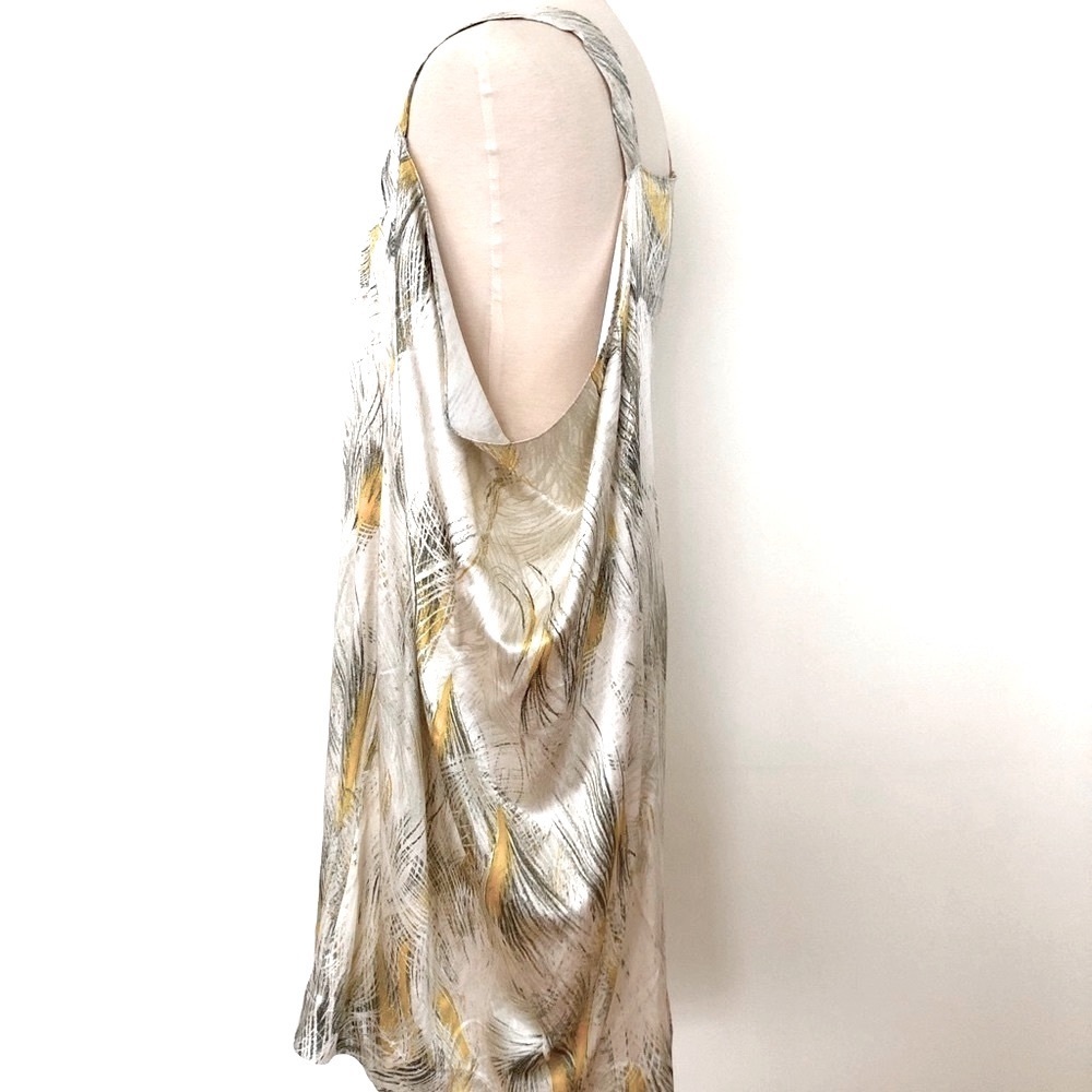 Acqua Studio Dress Sleeveless Draped Flowy Unique Artistic Wrap Loose Fit 4
